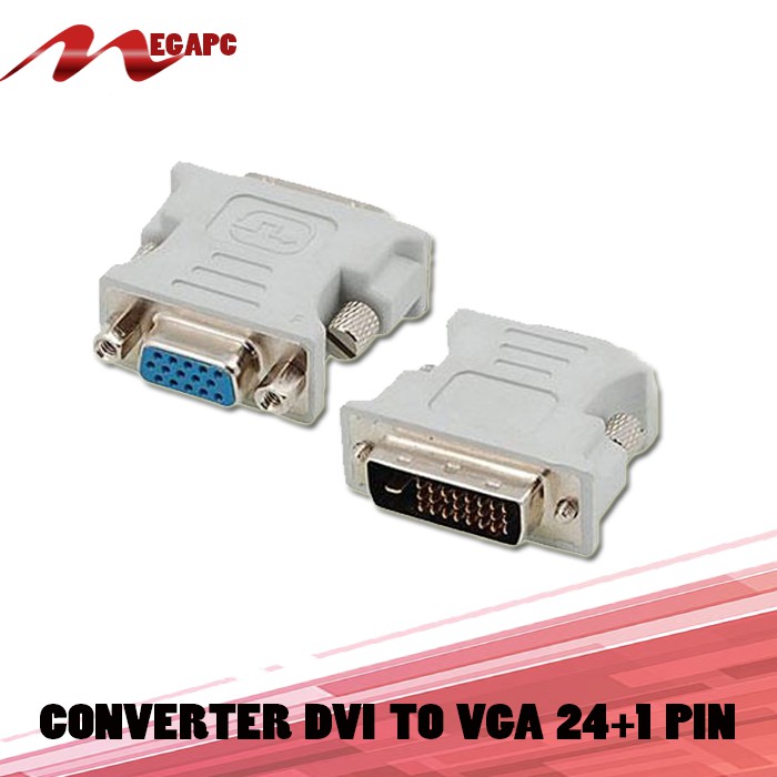 Converter DVI TO VGA 24+1Pin Baru
