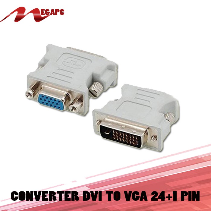 Convrter DVI TO VGA 24+1Pin Baru