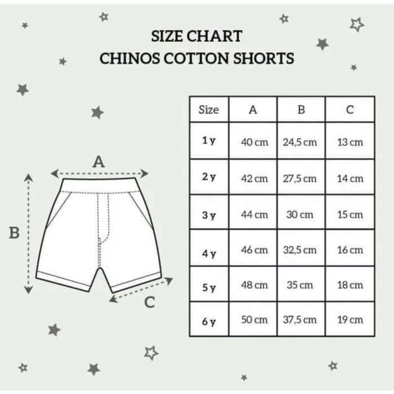 Little Palmerhaus Chinos Cotton Short (1-6 Tahun) - Celana Pendek Anak