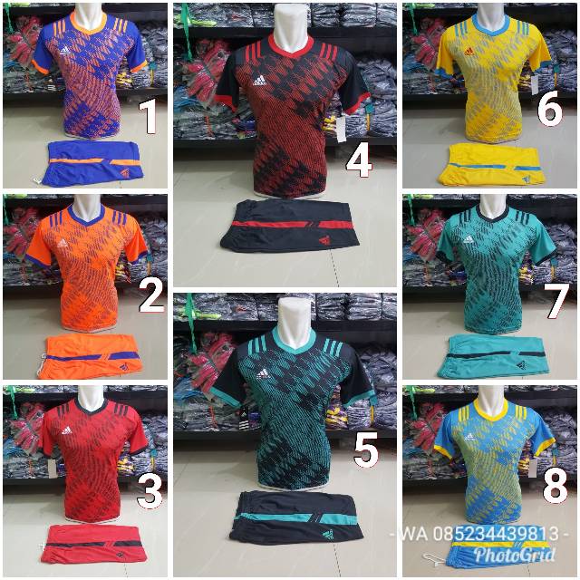 Baju anak setelan futsal dan sepakbola adidas