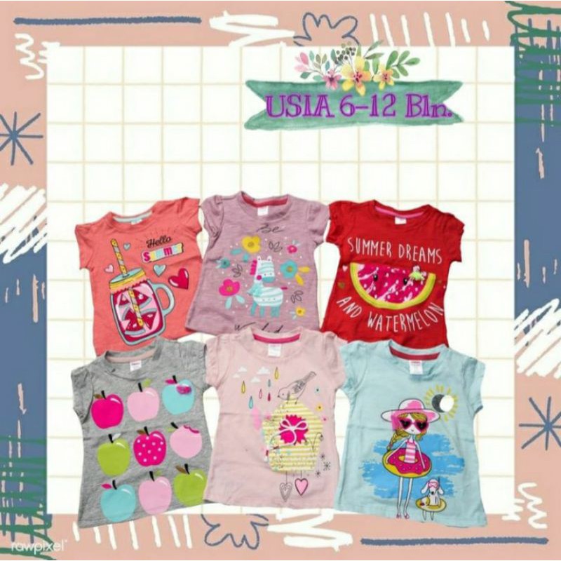 Jual Kaos Anak Gymboree Kids ( 6-12bulan & 1th) | Shopee Indonesia