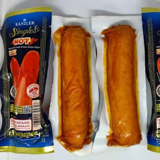 

Sosis Hot Kanzler Sosis Singles Hot Kanzler Sosis pedas Kanzler 1pc