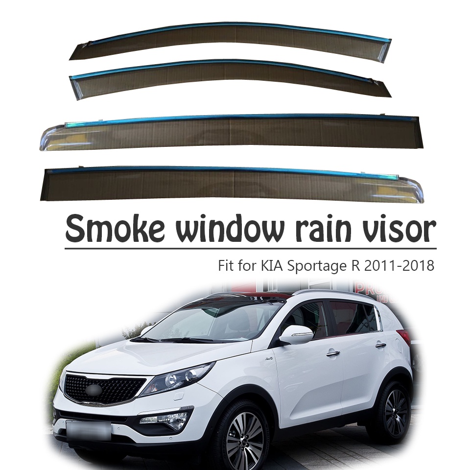 1 Set Aksesoris Visor Jendela Mobil Kia Sportage R Bahan ABS 2011-2018