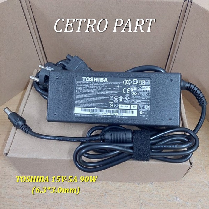 Adaptor Charger Laptop TOSHIBA A100, A105 Series. 15v-5a - NEW BERGARANSI