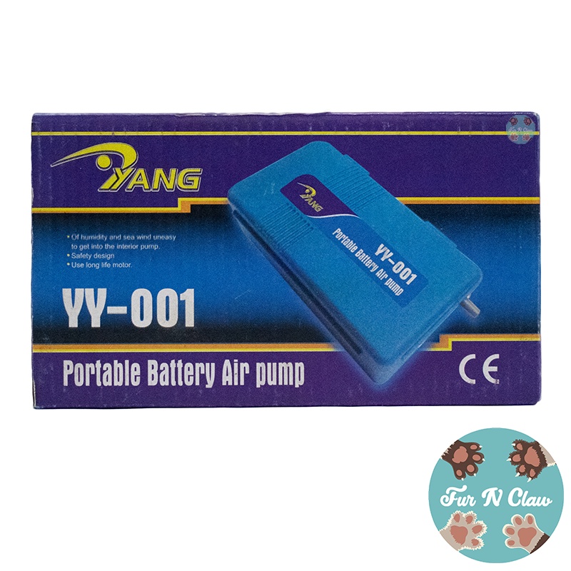 Aerator Baterai Yang YY-001 1 Lubang Airator Baterai Erator Aquarium Mesin Aerator Aerator Portable 