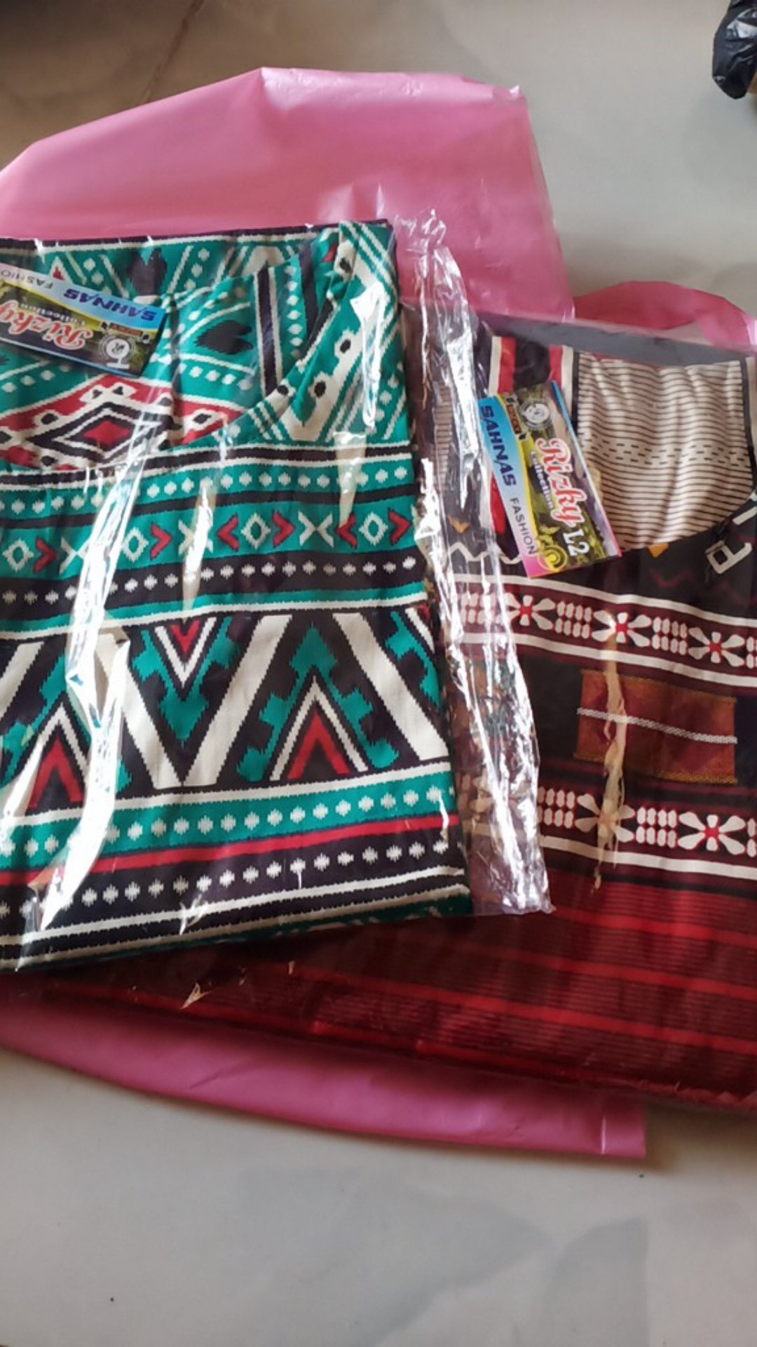 Cod Tunik Dress Batik/top Motif Tenun/atasan Etnik Katun Strech Ory Merk Rizky Size S M L Xl