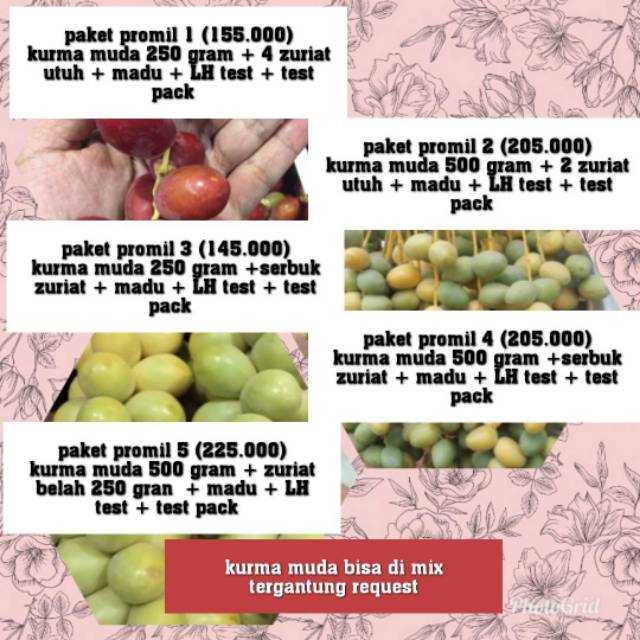 

Paket promil kurma muda