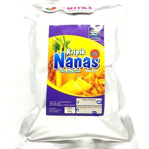 

Favorit] Shantika Kripik Nanas 80Gr | Pineapple Fruit Chips Asli Buah Khas Batu