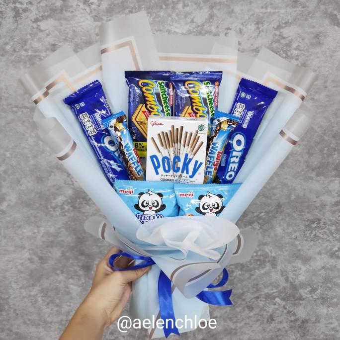 Premium Product Snack Bouquet Buket Snack Jajan / Buket Bunga Wisuda / Kado Ultah - Paling Dicari