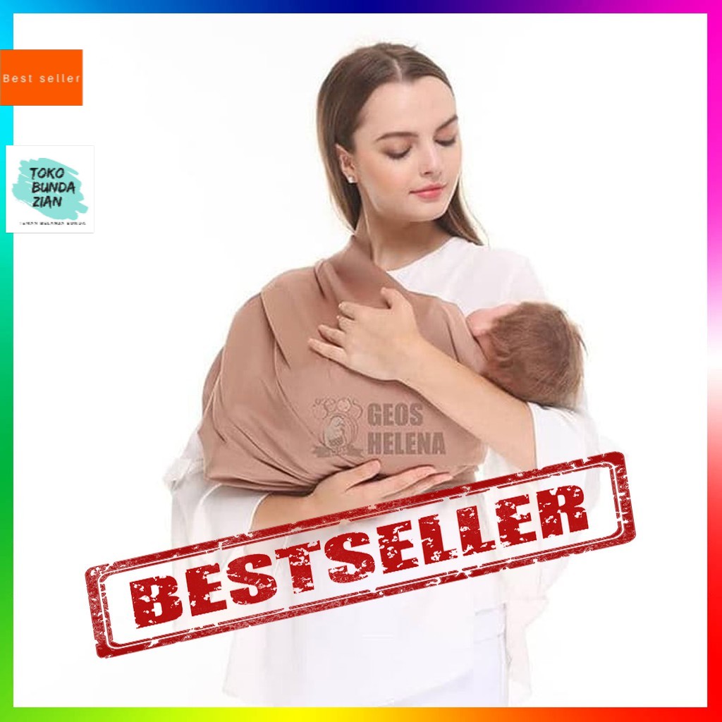 Geos Helena Khaki | Gendongan Kaos | Gendongan Bayi