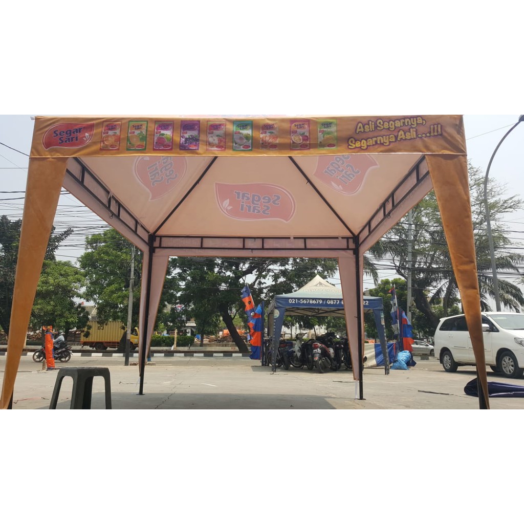 Tenda Rangka Besi Dobel Murah