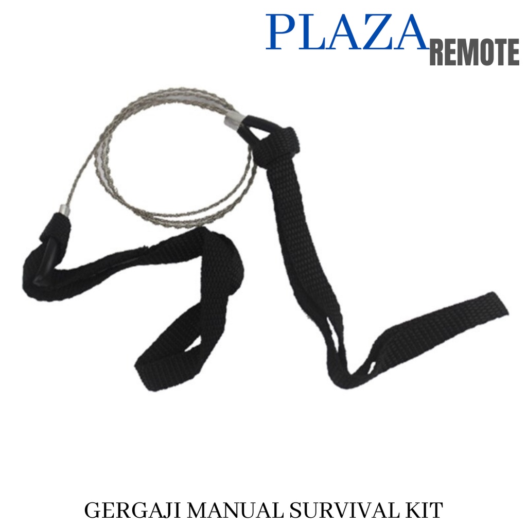 WIRE CHAIN SURVIVAL KIT GERGAJI KAWAT OUTDOOR + TALI