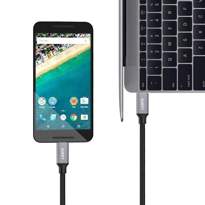 Kabel USB Type-C to Type-C Aukey CB-CD5 ORIGINAL 1M