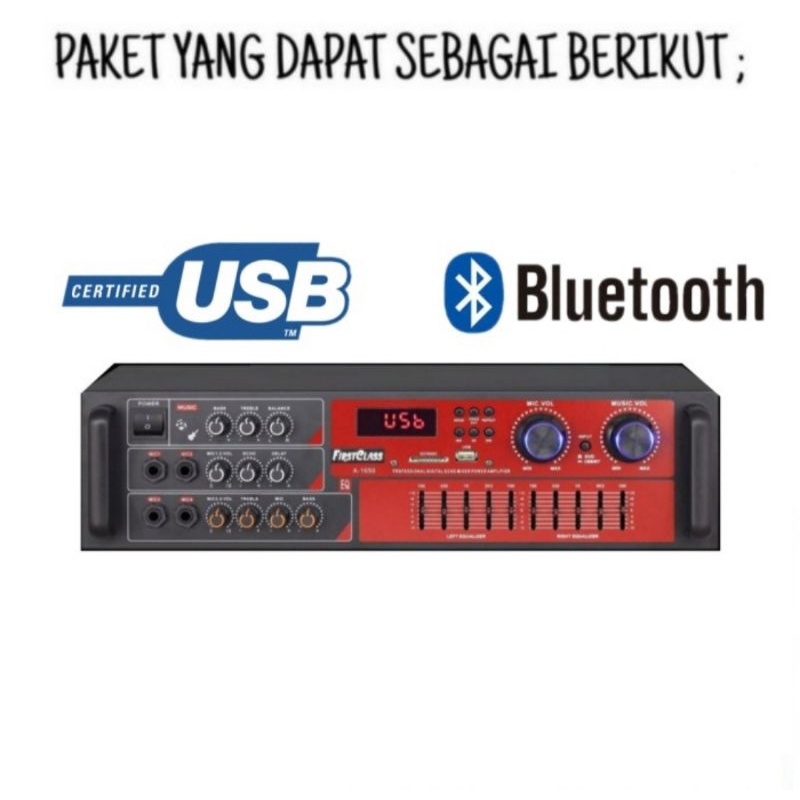 Paket Sound Cafe Dan Restoran Speaker Professional Sound 3R 8 Titik Ampli Bluetooth