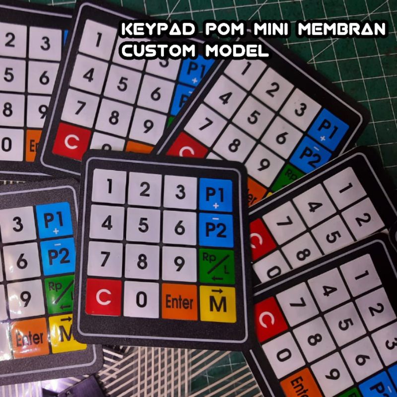 Keypad Pom Mini Membran 4x4 Tombol Model Custom Pertamini Digital