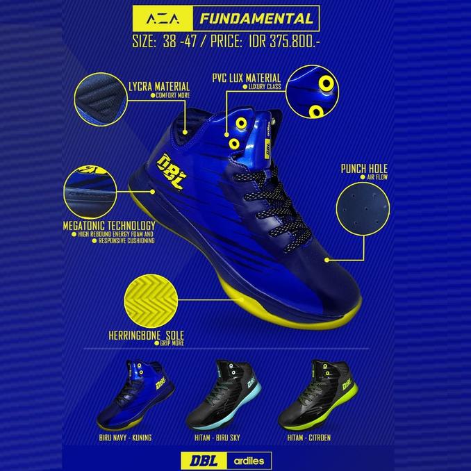 Ardiles Sepatu Basket Ardiles Dbl Aza Fundamentaloriginal Terlaris