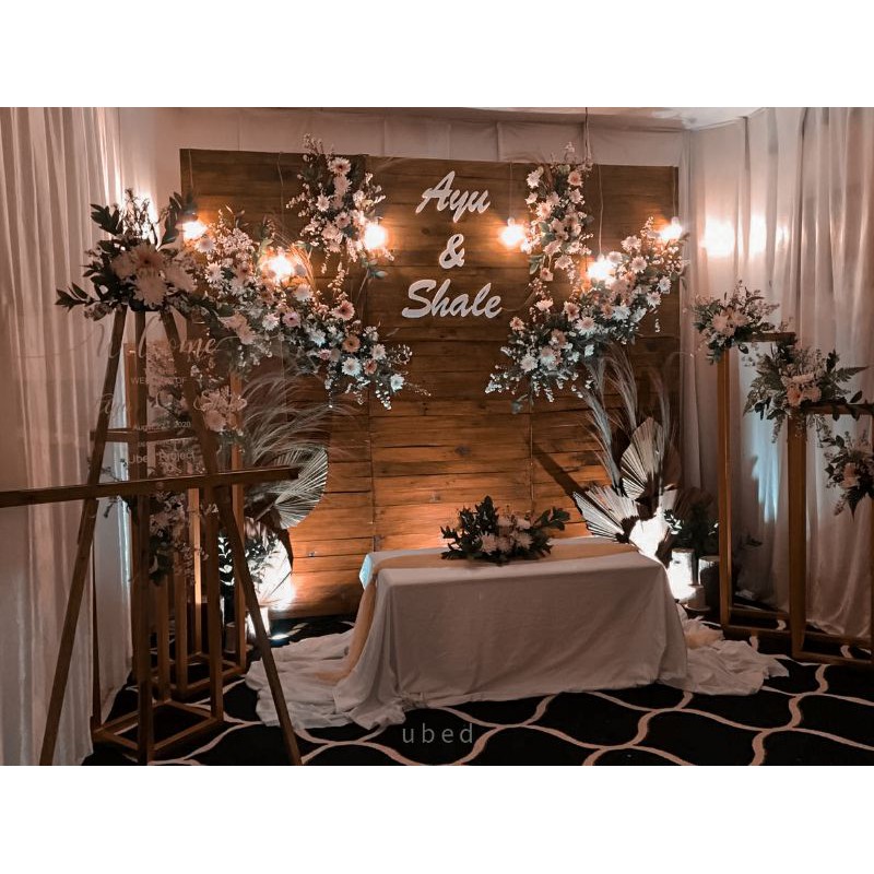 Dekorasi Akad, dekor pernikahan, dekorasi engagement