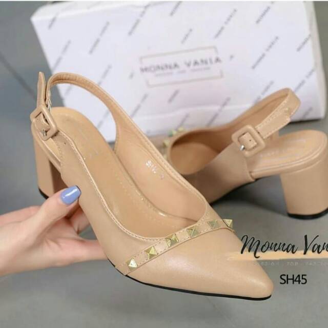 ABBUSHOES Hs 112 pantofel stut 7cm wanita