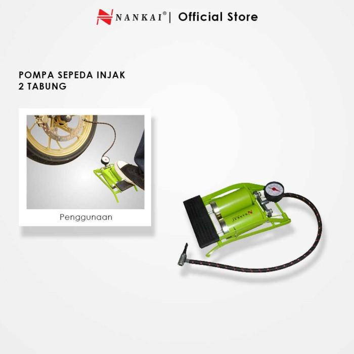 Pompa Nankai Pompa Sepeda Injak 2 Tabung