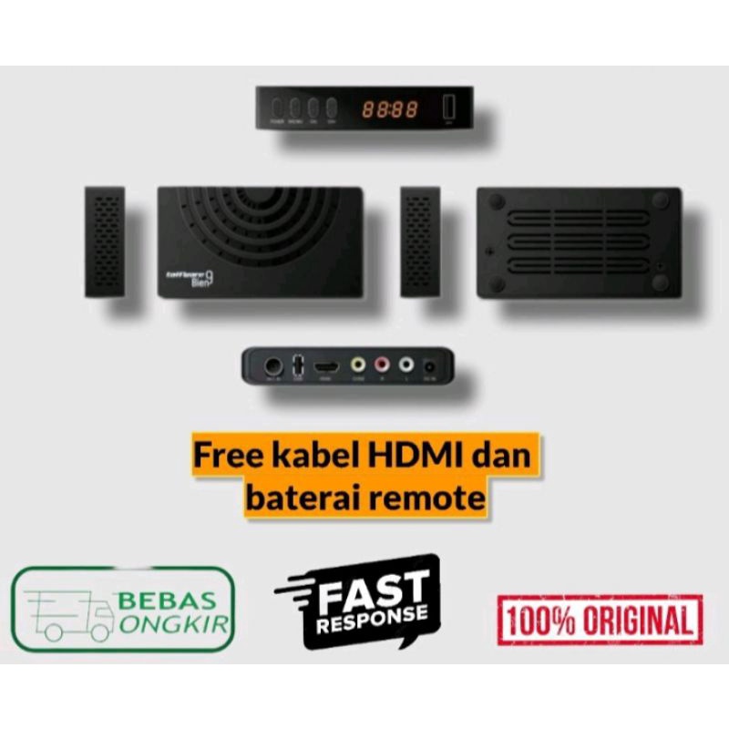 Set Top Box DVB-T2 Digital Taffware Bien 9/STB DIGITAL DVB-T2/Server Sinyal Tv Digital Kominfo