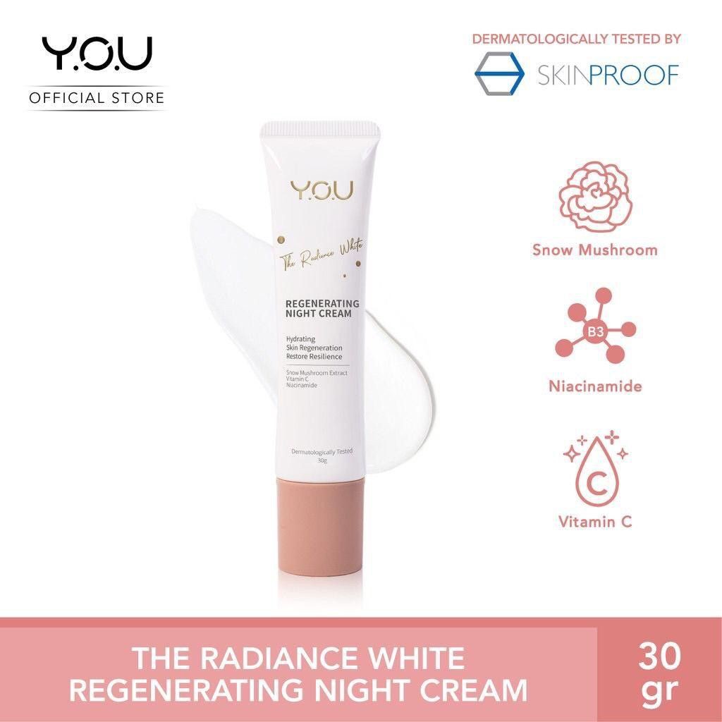 TERBARU  YOU The Radiance White Regenerating Night Cream 30g