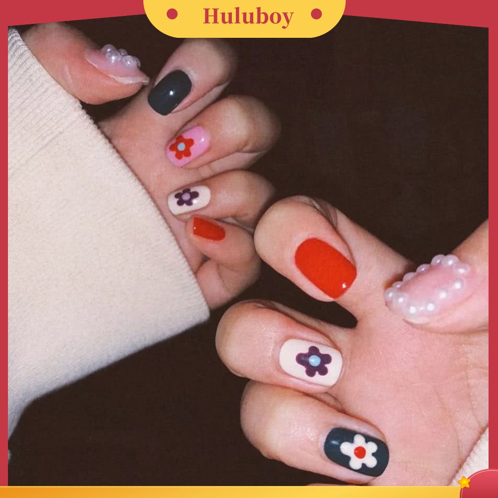 Huluboy Huluboy♡ Stiker Kuku Full Cover Motif Alpukat / Daun / Kaktus Anti Air Untuk Dekorasi Nail Art DIY
