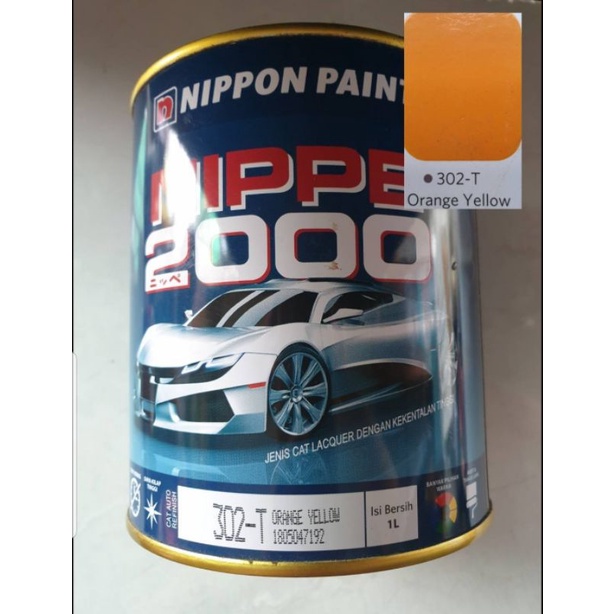 Cat nippe 2000 nippon paint warna orange yellow