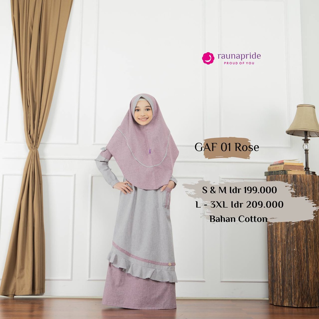 Sarimbit Keluarga Rauna Terbaru / SR-01 Rose / Fashion Muslim