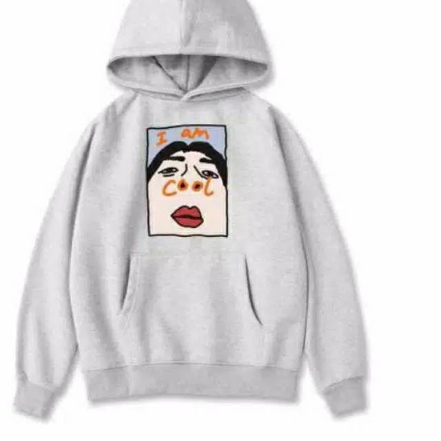 Fourfashion SWEATER I AM COOL Hoodie Hodie Jaket Wanita Jacket Woman