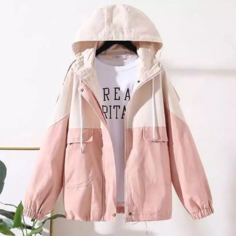 HOODIE WANITA MURAH PREMIUM GABRIEL PARKA JAKET HOODIE MURAH JAKET  WANITA KOREA