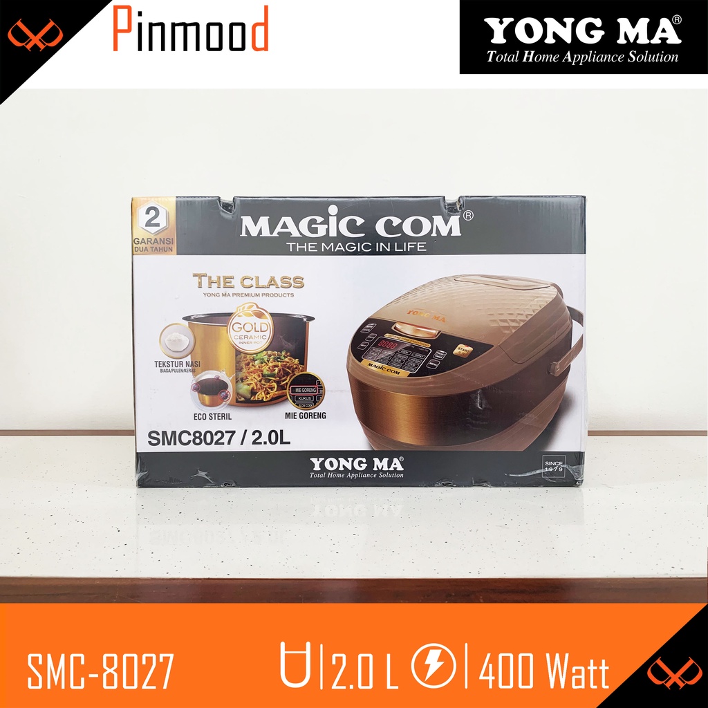 NEW YONG MA MAGIC COM / DIGITAL RICE COOKER SMC-8027 N [ 2 LITER ] PENANAK NASI ( BISA MASAK NASI GORENG &amp; MIE GORENG )