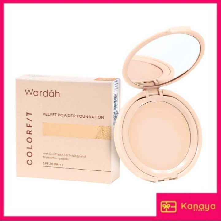 (BISA COD) Wardah Colorfit Velvet Powder Foundation