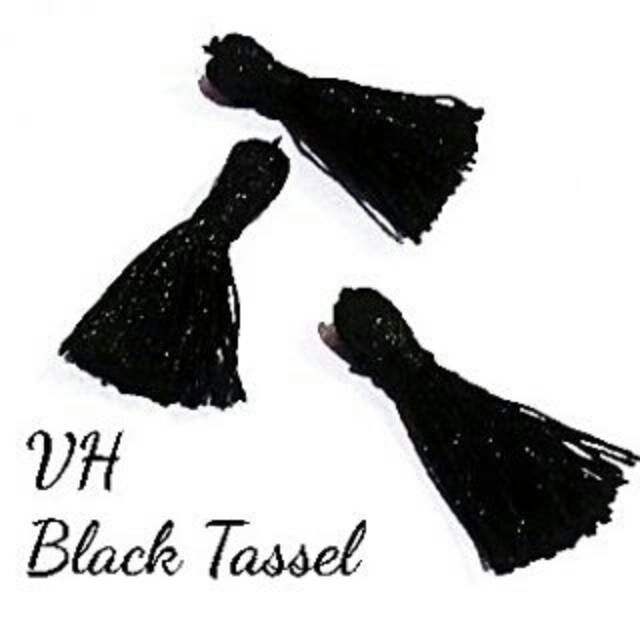 Choker Velvet Necklace Black Tassel | Kalung Handmade