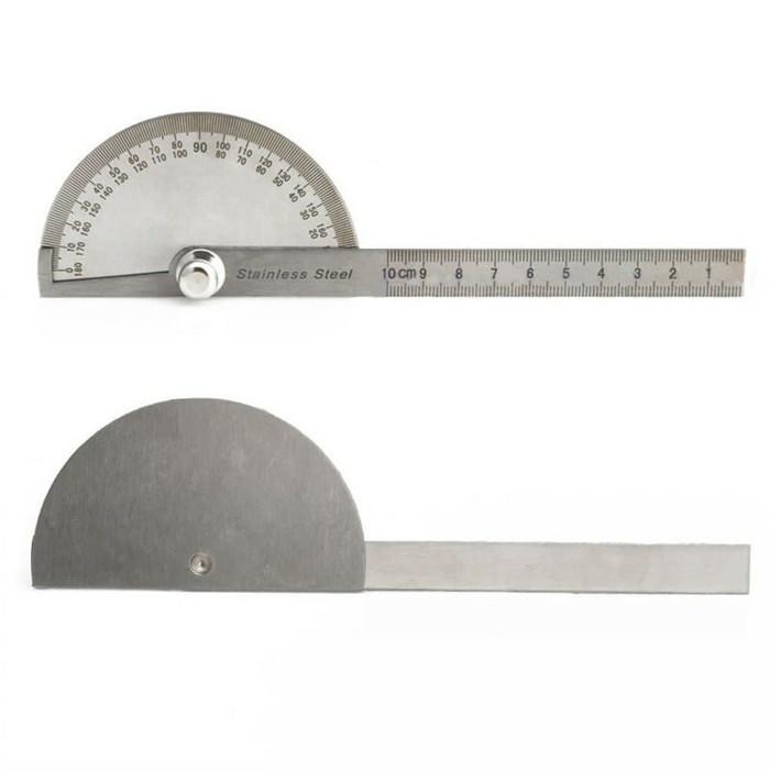 

NEW Penggaris Busur Derajat Stainless Presisi Protactor Angle Ruler *AK02 DONICOVA BEST