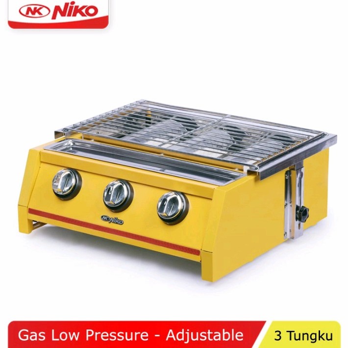 KOMPOR GAS  PEMANGGANG NIKO  GRILL 3 TUNGKU NK-GR3