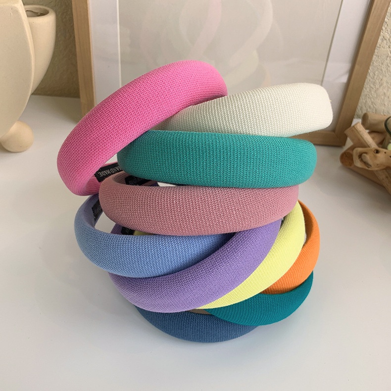 BANDO KAIN LEMBUT LEBAR KOREAN WOMEN SOFT ONE SOLID COLOR PADDED KAIN KATUN HEADBAND HAIRBAND HAIR HEAD BAND/ BANDO Cotton BENDO BANDANA WANITA KOREA WARNA POLOS PASTEL TERANG TEBAL LEBAR