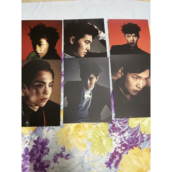exo postcard official exact monster lotto chen lay xiumin sehun