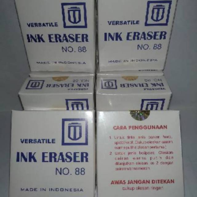 

VERSATILE INK ERASER PEMBERSIH NODA TINTA PENGHAPUS TULISAN SALAH ASLI ORIGINAL