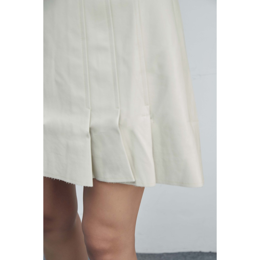 Peach Poppy Stella Leather Skirt - Rok Mini Wanita Faux Leather