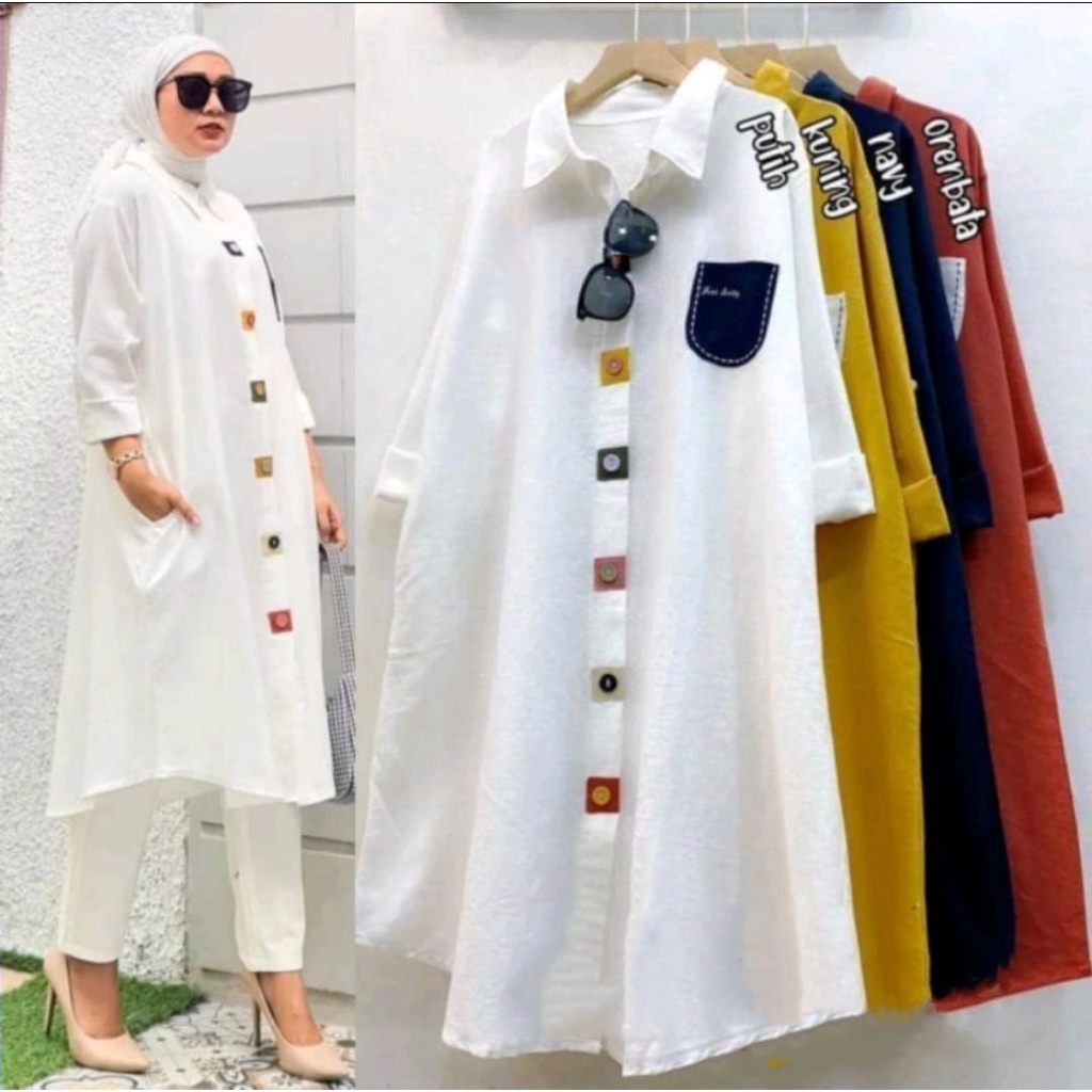 yuki tunik / marbel tunik / linen