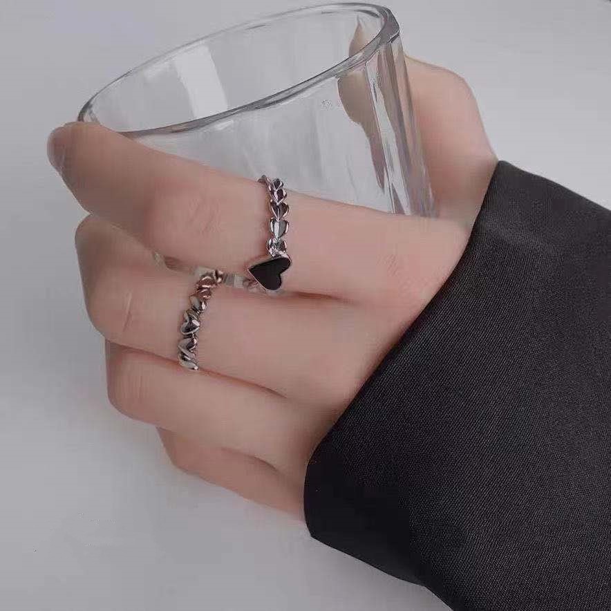 Set Cincin Desain Hati Untuk Wanita