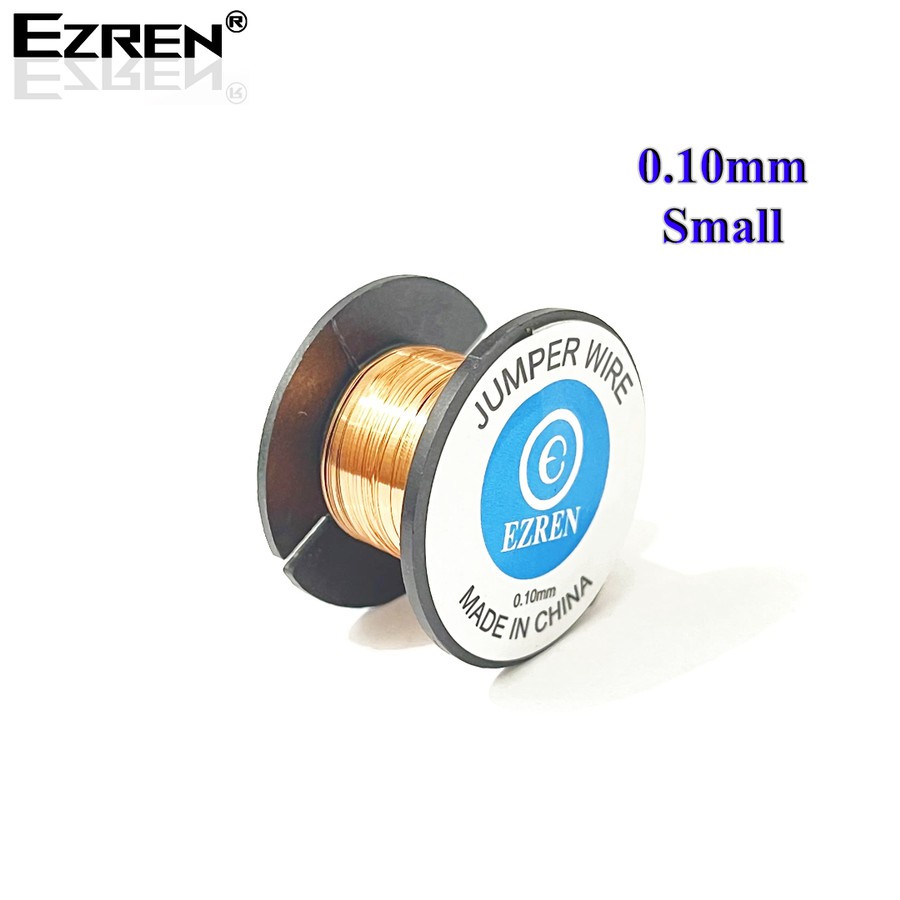 Ezren Copper Jumper Soldering Wire Kawat Jamper 0.10mm Chip PCB Small