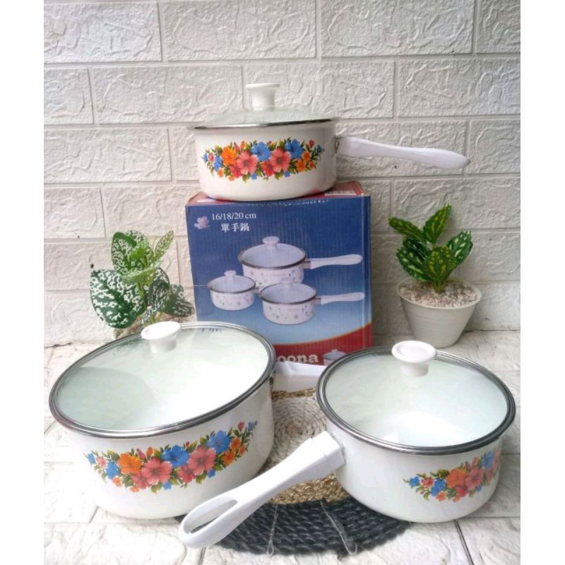 Saucepan panci set Reoona gagang 3 Pcs