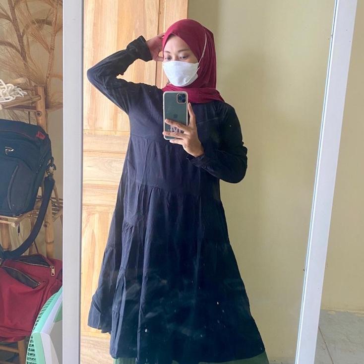 (SALE) Atasan tunik Cempaka Full Ruffle