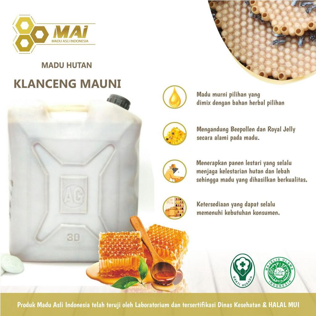 

Madu Curah / Madu RAW- Klanceng Mauni 6kg / Madu Hutan Asli - Madu Asli Indonesia / Madu Bersertifikat Asli dan Murni/MAI Madu Hitam MANIS ASAM