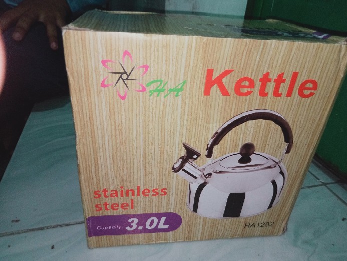 Teko Siul Stainless 3 Liter Whistling Kettle Stainless Steel