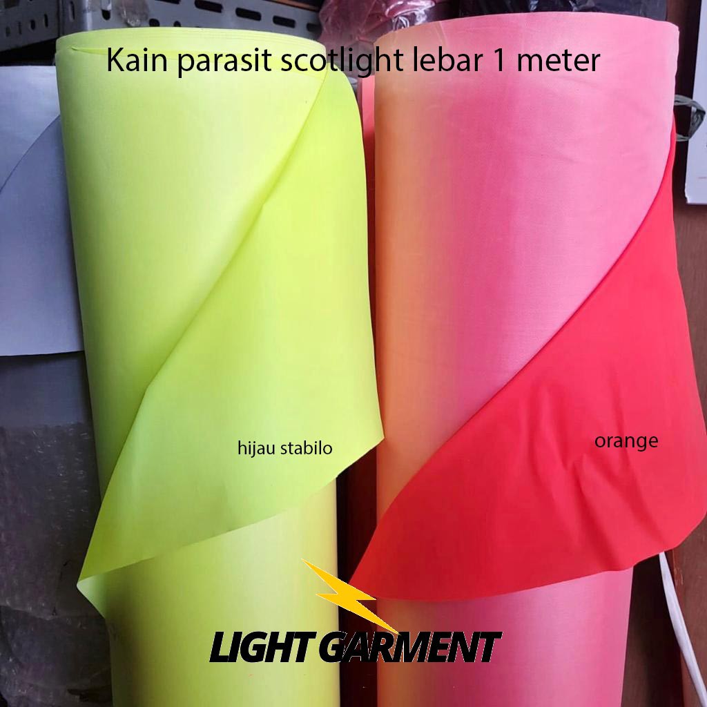 Kain Scotlight / Skotlet / Scotlite/ reflektor / reflektif / reflektor bahan parasit 1 meter