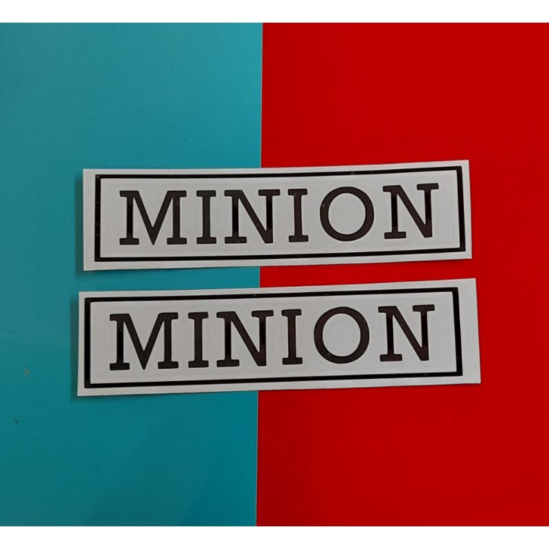 Stiker Sepeda Minion Kotak