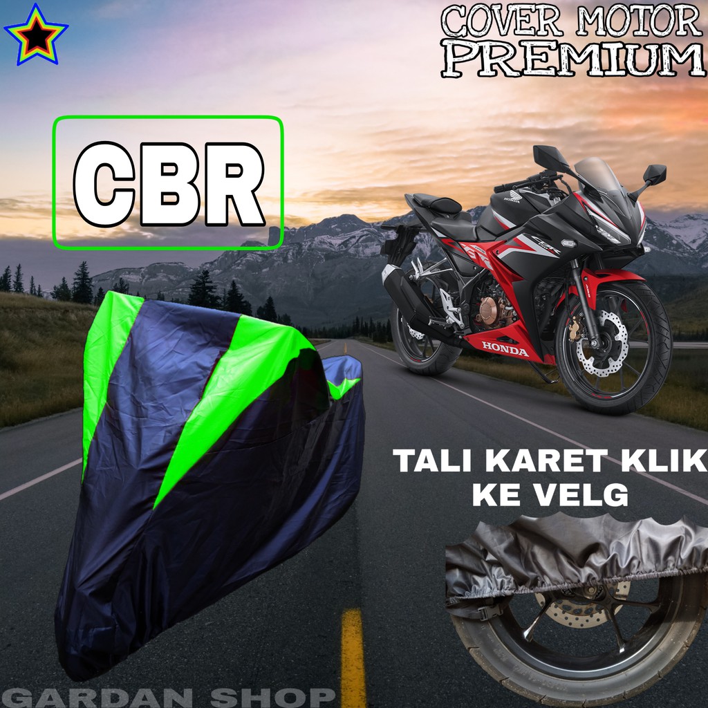 Sarung Motor CBR Hitam HIJAU Body Cover Penutup Pelindung Motor Cbr PREMIUM