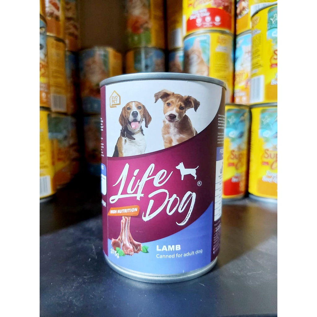 MAKANAN BASAH WET FOOD ANJING LIFE DOG - 375 GR